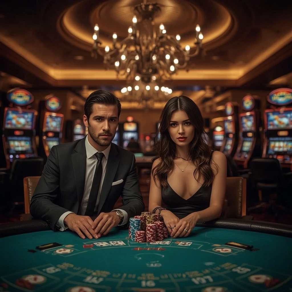 Deux joueurs de poker au Scatters Casino